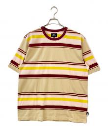 stussy（ステューシー）の古着「ボーダーTシャツ」｜ベージュ