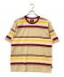 stussy（ステューシー）の古着「ボーダーTシャツ」｜ベージュ