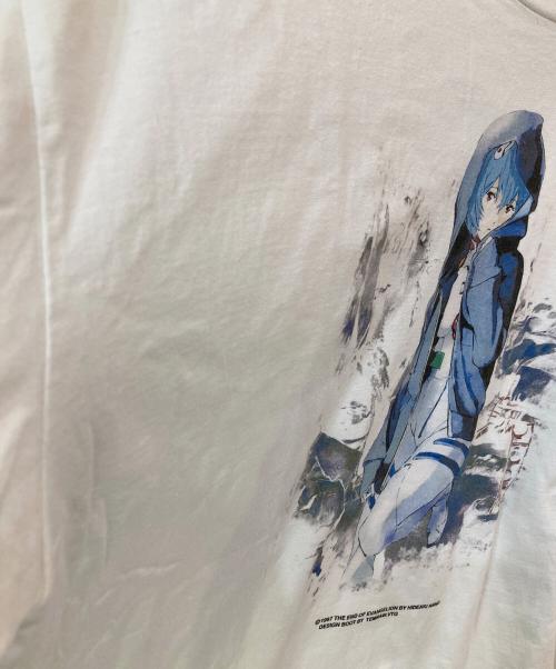 Hiptrack（ヒップトラック）HIPTRACK (ヒップトラック) 綾波レイ プリントTシャツ ホワイト サイズ:XLの古着・服飾アイテム