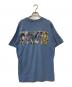 DISNEY (ディズニー) プリントTシャツ ブルー サイズ:L：5000円