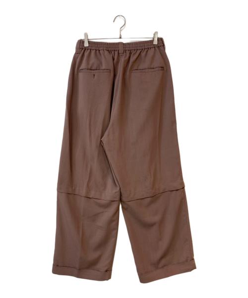 MAISON SPECIAL（メゾンスペシャル）MAISON SPECIAL (メゾンスペシャル) ドライレーヨンシャンブレープライムオーバー2wayワイドパンツ ブラウン サイズ: Mの古着・服飾アイテム