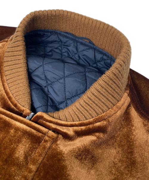Saturdays NYC（サタデーズ ニューヨークシティ）Saturdays NYC (サタデーズ ニューヨークシティ) Velvet Bomber / ベルベット ボンバージャケット ブラウン サイズ:Mの古着・服飾アイテム
