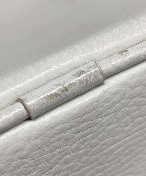 BURBERRY（バーバリー）BURBERRY (バーバリー) 裏地ノヴァチェック レザーハンドバッグ アイボリーの古着・服飾アイテム