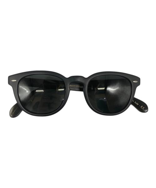 OLIVER PEOPLES（オリバーピープルズ）OLIVER PEOPLES (オリバーピープルズ) Sheldrake Sun ボストンウェリントン型サングラス Semi Matte Black/Ebonywood サイズ:47□22 145の古着・服飾アイテム