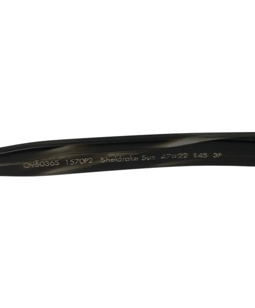 OLIVER PEOPLES（オリバーピープルズ）OLIVER PEOPLES (オリバーピープルズ) Sheldrake Sun ボストンウェリントン型サングラス Semi Matte Black/Ebonywood サイズ:47□22 145の古着・服飾アイテム