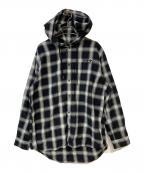 DIESELディーゼル）の古着「S-IX-AJFI GREY Hooded shirt」｜ブラック