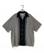 WACKO MARIAワコマリア）の古着「TWO TONE 50'S OPEN COLLAR SHIRT TYPE-1」｜ライトグレー
