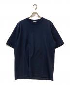 movbモーヴ）の古着「リアルシルキーコットンジャージー ジャケットフィットTシャツ」｜ブラック