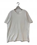 ATTACHMENTアタッチメント）の古着「COTTON DOUBLE FACE SLIM FIT S/S TEE」｜ホワイト