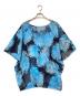 Y's (ワイズ) フェザー柄シアーカットソー ブルー サイズ:2：7000円