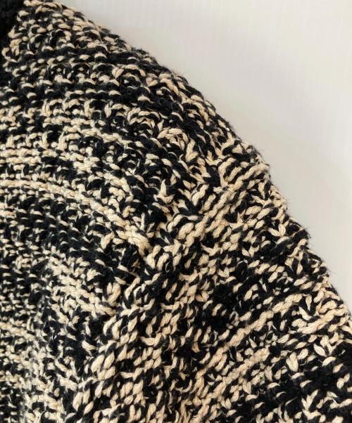 CLANE（クラネ）CLANE (クラネ) DOT LINE HALF SLEEVE KNIT CARDIGAN ブラック サイズ:1の古着・服飾アイテム
