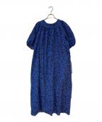 6(ROKU) BEAUTY&YOUTHロク ビューティーアンドユース）の古着「DOBBY FLOWER PRINT DRESS」｜ブラック