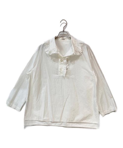 MACPHEE（マカフィー）MACPHEE (マカフィー) コットンタイプライター プルオーバーシャツ ホワイト サイズ:36の古着・服飾アイテム