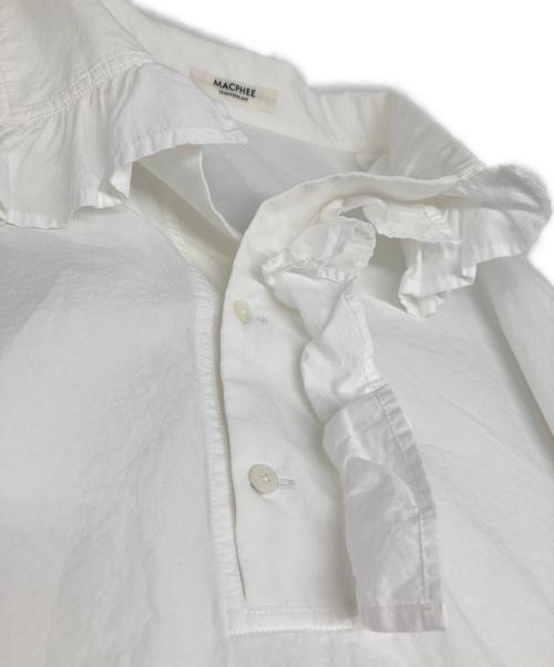 MACPHEE（マカフィー）MACPHEE (マカフィー) コットンタイプライター プルオーバーシャツ ホワイト サイズ:36の古着・服飾アイテム