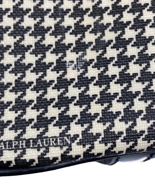 RALPH LAUREN（ラルフローレン）RALPH LAUREN (ラルフローレン) 千鳥格子柄ミニボストンバッグ ベージュの古着・服飾アイテム