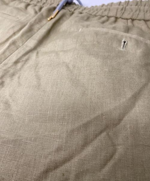 PAUL SMITH（ポールスミス）PAUL SMITH (ポールスミス) リネン ドローストリングトラウザーズ グリーン サイズ:Lの古着・服飾アイテム