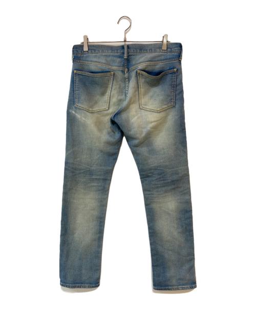 Ron Herman（ロンハーマン）Ron Herman (ロンハーマン) ダメージリペア加工 スウェットデニムパンツ ブルー サイズ:Mの古着・服飾アイテム
