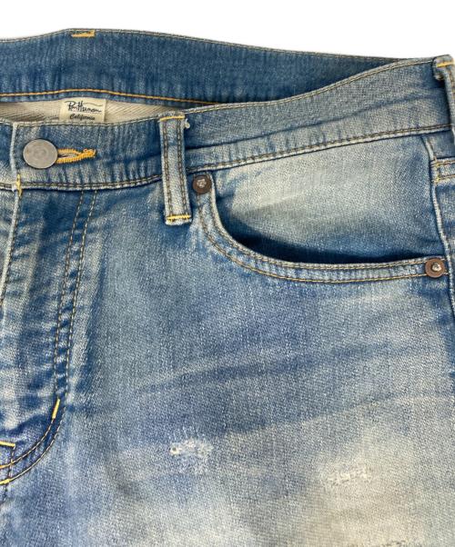 Ron Herman（ロンハーマン）Ron Herman (ロンハーマン) ダメージリペア加工 スウェットデニムパンツ ブルー サイズ:Mの古着・服飾アイテム