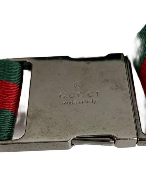 GUCCI（グッチ）GUCCI (グッチ) GGキャンバス シェリーライン ウエストバッグ ベージュ×ブラウンの古着・服飾アイテム