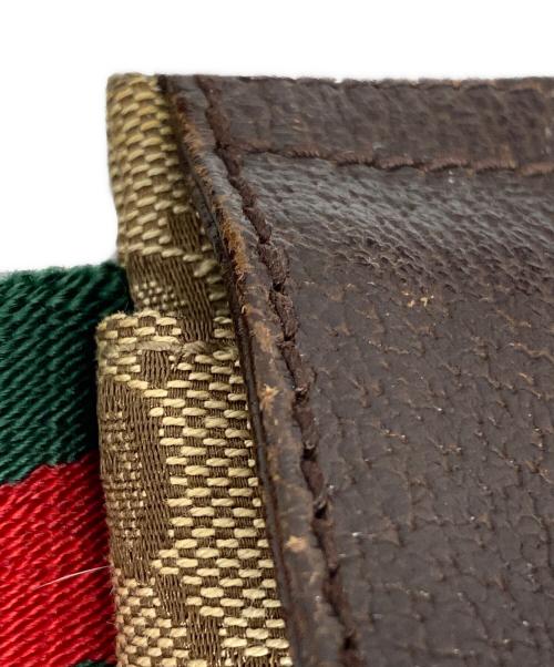 GUCCI（グッチ）GUCCI (グッチ) GGキャンバス シェリーライン ウエストバッグ ベージュ×ブラウンの古着・服飾アイテム