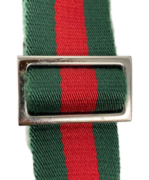 GUCCI（グッチ）GUCCI (グッチ) GGキャンバス シェリーライン ウエストバッグ ベージュ×ブラウンの古着・服飾アイテム