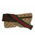 GUCCI（グッチ）の古着「GGキャンバス シェリーライン ウエストバッグ」｜ベージュ×ブラウン