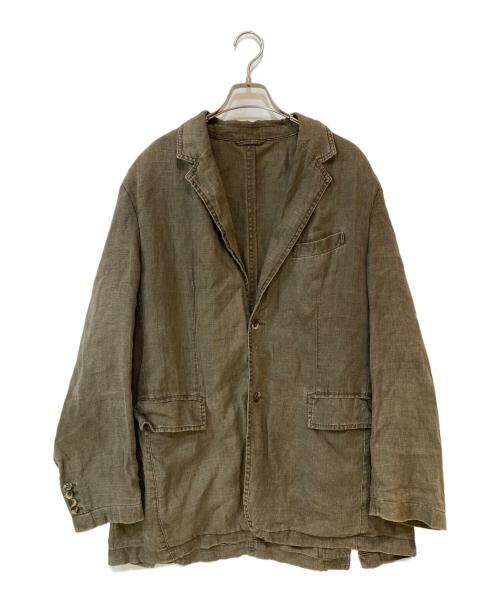 BURBERRY LONDON（バーバリーロンドン）BURBERRY LONDON (バーバリーロンドン) リネンテーラードジャケット ベージュ サイズ:54の古着・服飾アイテム