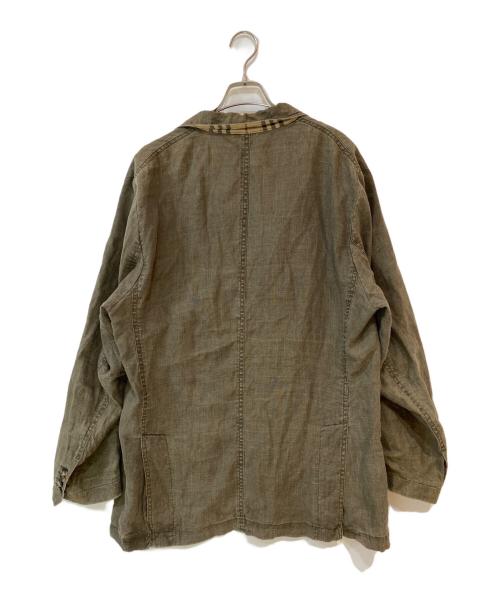 BURBERRY LONDON（バーバリーロンドン）BURBERRY LONDON (バーバリーロンドン) リネンテーラードジャケット ベージュ サイズ:54の古着・服飾アイテム