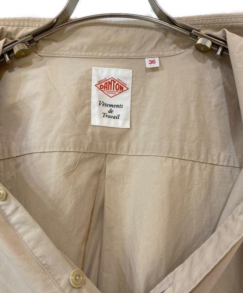 DANTON（ダントン）DANTON (ダントン) タイプライタープルオーバーシャツワンピース ベージュ サイズ:36の古着・服飾アイテム