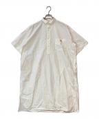 DANTONダントン）の古着「ロングシャツワンピース」｜ホワイト