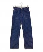 freewheelersフリーホイーラーズ）の古着「UNION SPECIAL OVERALLS LONGSHOREMAN ウォバッシュストライプパンツ」｜インディゴ