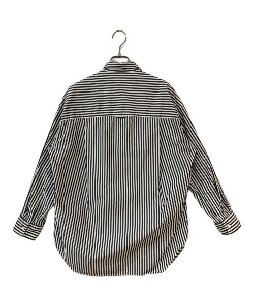 Spick and Span（スピック＆スパン）Spick and Span (スピック＆スパン) 50コットンオーバーシャツ ブラック×ホワイト サイズ:Freeの古着・服飾アイテム