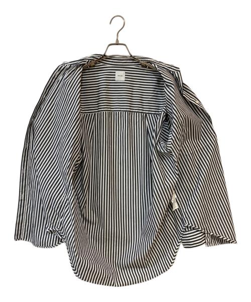 Spick and Span（スピック＆スパン）Spick and Span (スピック＆スパン) 50コットンオーバーシャツ ブラック×ホワイト サイズ:Freeの古着・服飾アイテム