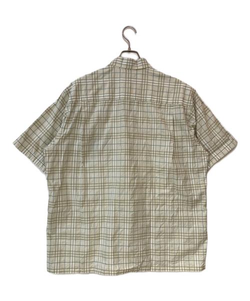 BURBERRY LONDON（バーバリーロンドン）BURBERRY LONDON (バーバリーロンドン) 半袖チェックシャツ ベージュ サイズ:3Ｌの古着・服飾アイテム