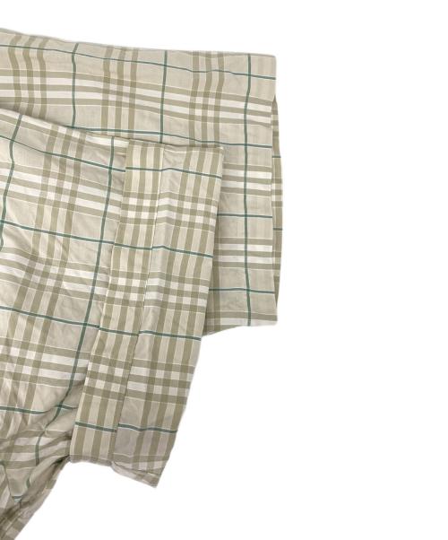 BURBERRY LONDON（バーバリーロンドン）BURBERRY LONDON (バーバリーロンドン) 半袖チェックシャツ ベージュ サイズ:3Ｌの古着・服飾アイテム