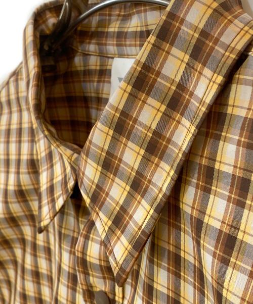 DAIWA（ダイワ）DAIWA (ダイワ) スナップボタン チェック シャツ ブラウン サイズ:Lの古着・服飾アイテム