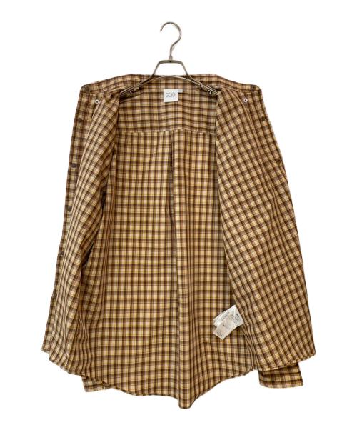 DAIWA（ダイワ）DAIWA (ダイワ) スナップボタン チェック シャツ ブラウン サイズ:Lの古着・服飾アイテム