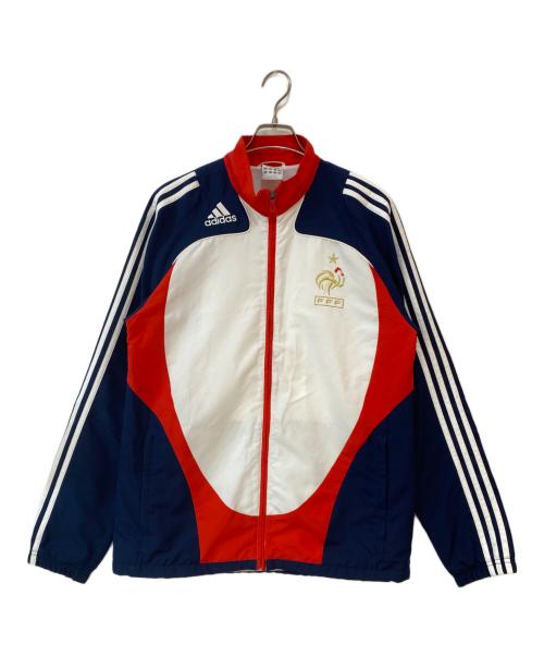adidas（アディダス）adidas (アディダス) 08シーズン フランス代表セットアップジャージ ホワイト×ネイビー サイズ:Lの古着・服飾アイテム