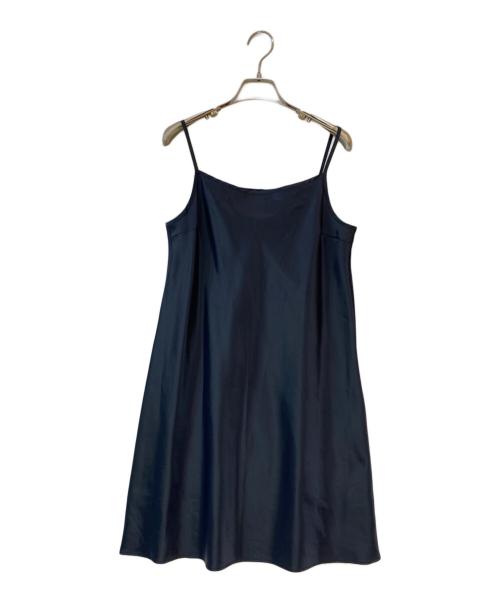 BLUE LABEL CRESTBRIDGE（ブルーレーベルクレストブリッジ）BLUE LABEL CRESTBRIDGE (ブルーレーベルクレストブリッジ) シャドーチェック シャドー フレンチ フレンチスリーブ ワンピース ネイビー サイズ:36の古着・服飾アイテム