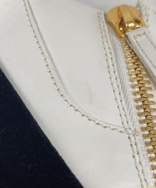GIUSEPPE ZANOTTI（ジュゼッペザノッティ）GIUSEPPE ZANOTTI (ジュゼッペザノッティ) ジップディテール ローカットスニーカー ホワイト サイズ:42の古着・服飾アイテム