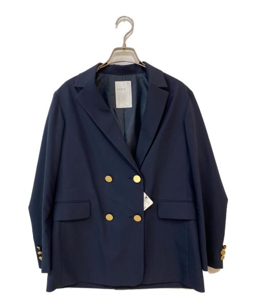 Noble（ノーブル）Noble (ノーブル) カルゼストレッチ テーラードジャケット ネイビー サイズ:38 未使用品の古着・服飾アイテム
