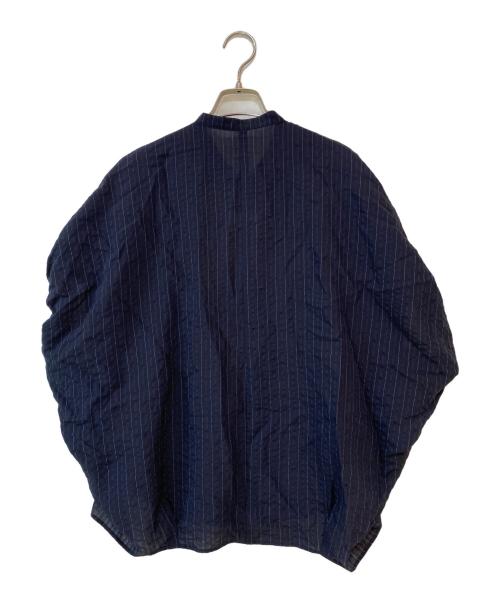 JOURNAL STANDARD relume（ジャーナルスタンダード レリューム）JOURNAL STANDARD relume (ジャーナルスタンダード レリューム) N/Rダブルストライプブラウス ネイビー サイズ:Ｆree 未使用品の古着・服飾アイテム