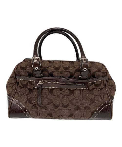 COACH（コーチ）COACH (コーチ) シグネチャー ハンプトンズ サッチェル バッグ ブラウンの古着・服飾アイテム