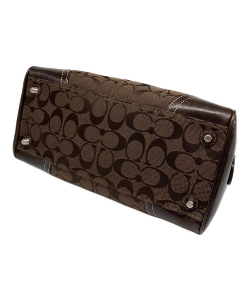 COACH（コーチ）COACH (コーチ) シグネチャー ハンプトンズ サッチェル バッグ ブラウンの古着・服飾アイテム