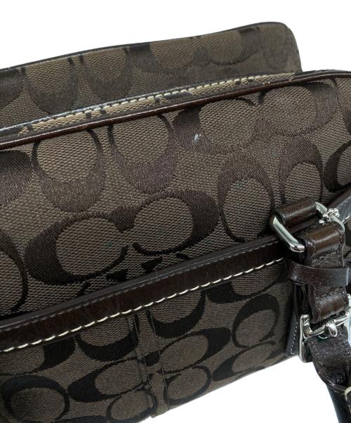 COACH（コーチ）COACH (コーチ) シグネチャー ハンプトンズ サッチェル バッグ ブラウンの古着・服飾アイテム
