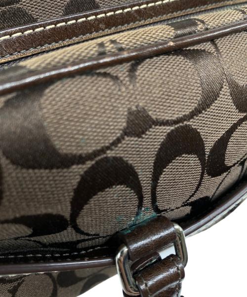COACH（コーチ）COACH (コーチ) シグネチャー ハンプトンズ サッチェル バッグ ブラウンの古着・服飾アイテム