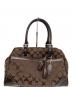 COACH (コーチ) シグネチャー ハンプトンズ サッチェル バッグ ブラウン：7000円