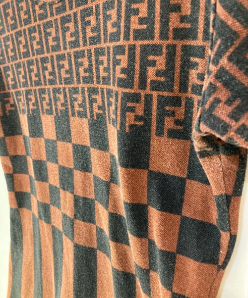 FENDI（フェンディ）FENDI (フェンディ) ズッカ×ペカン切替半袖カットソー ブラウン サイズ:無の古着・服飾アイテム