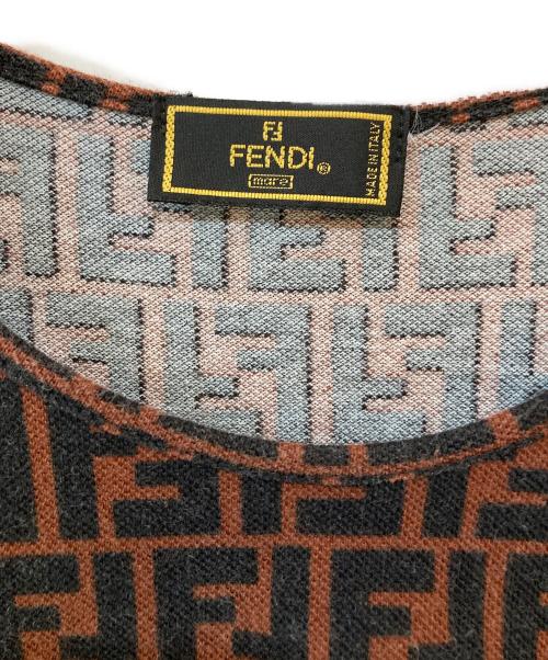 FENDI（フェンディ）FENDI (フェンディ) ズッカ×ペカン切替半袖カットソー ブラウン サイズ:無の古着・服飾アイテム