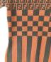 中古・古着 FENDI (フェンディ) ズッカ×ペカン切替半袖カットソー ブラウン サイズ:無：5000円